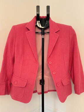 Express Design Studio Hot Pink Wool Blazer Size 4